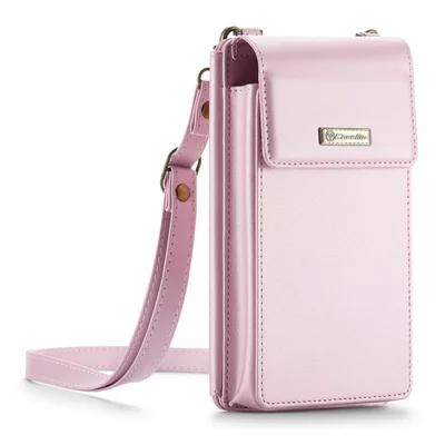 Caseme Small Crossbody Cell Phone Bag For Women, Rose Pink Caseme-me50 Pink