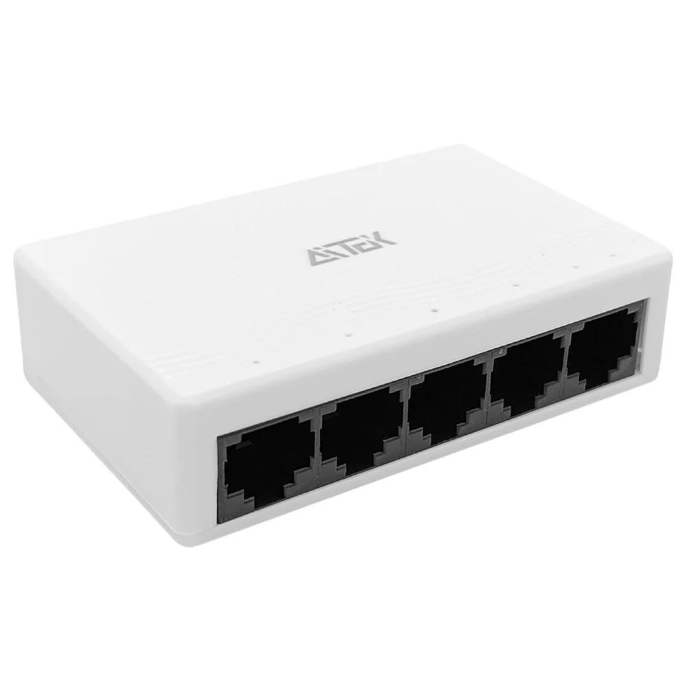 Imagem 3 de 5 do produto Switch Gigabit-ethernet 1000mbps 5 Portas Rj45 Trnasmissão Até 100m - Aitek
