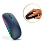 Mouse Sem Fio Recarregável Bluetooth Usb, Ergonômico Plug & Play Portátil