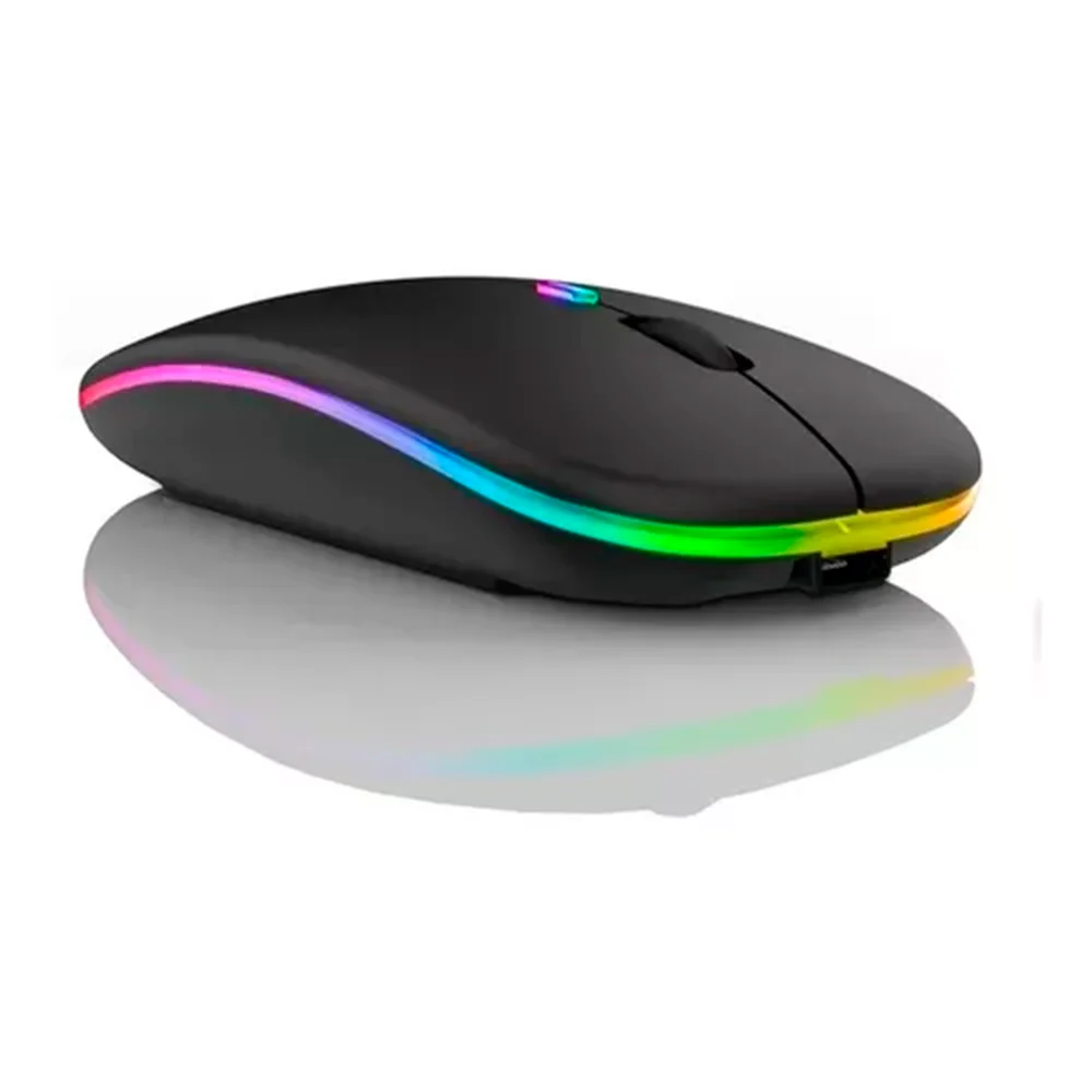 Mouse Sem Fio Recarregável Bluetooth Usb, Ergonômico Plug & Play Portátil Mouse Sem Fio Recarregável Bluetooth Usb, Ergonômico Plug & Play Portátil