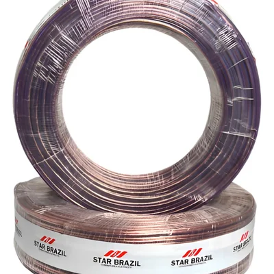 Fio Polarizado Cristal 2x0,30mm  Rolo 100m Flexível E Seguro