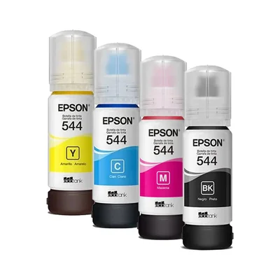 Refil De Tinta Para  L1250/l3110/l3150/l3210/l3250/l5190/l5290/l5590 Kit 04 Cores