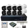 Kit 8 Câmeras Segurança Intelbras 1220b Full Hd 2mp Dvr 08 Canais Com Hd 500gb