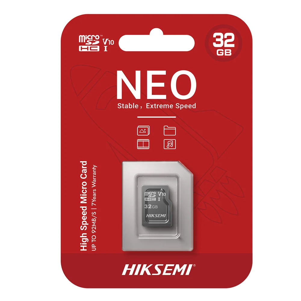 Cartão De Memória Hiksemi Micro Sdhc I, 32gb, C1 Series, Hs-tf-c1(std)/32g