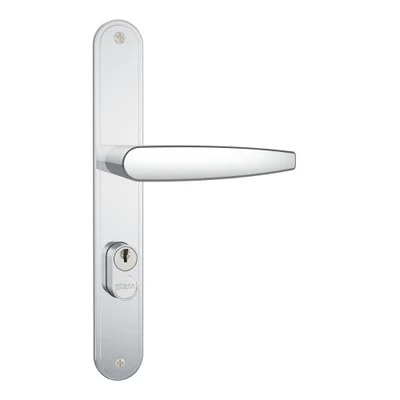 Fechadura Perfil Metálico Estreito 501-502/33 Espelho Inox Cromado 26,5mm Stam
