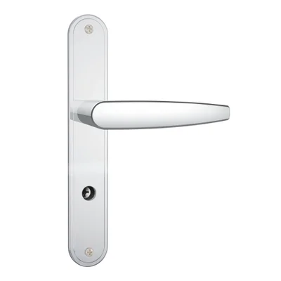 Fechadura Perfil Metálico Estreito 500/33 Tetra Chave Espelho Inox Cromado 26,5mm Stam