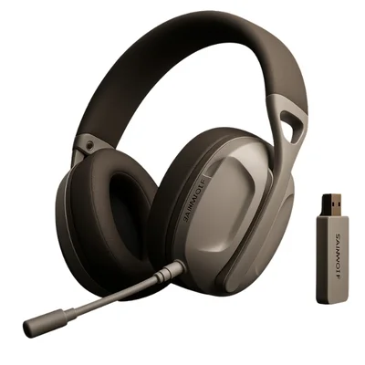 Headset Wireless Smailwolf L80, Microfone Removível, Bluetooth, 2.4ghz