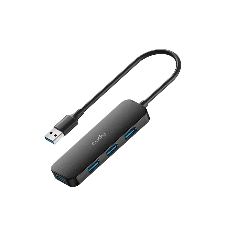 Imagem 3 de 3 do produto Hub Usb Cudy Uh40a 4 Portas Usb-a 3.2 5 Gbps Preto - Uh40a V1.0
