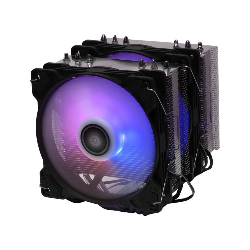 Cooler Para Processador Intel / Amd Com 2 Fan 120mm E LED ARGB Dex - Dx-9228w	 - RGB 7
