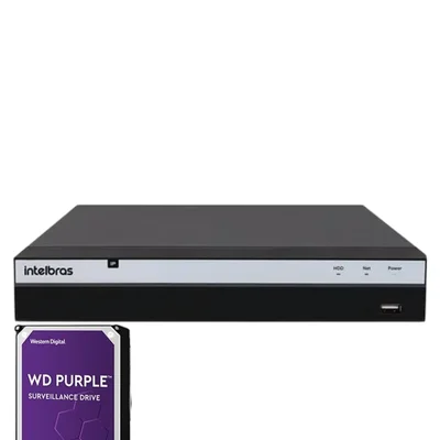 Nvd 3316 16 Canais Intelbras Full Hd Ip 4k Nvd 3316 Com Hd 1TB Purple