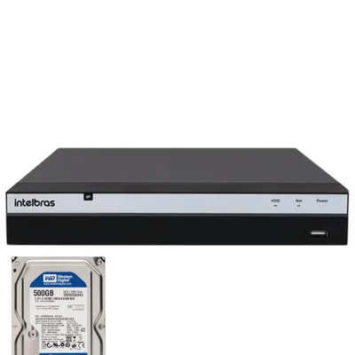 Nvd 16 Canais 3316 Intelbras Full Hd Ip 4k Nvd 3316 C/hd 500gb Instalado No Nvd