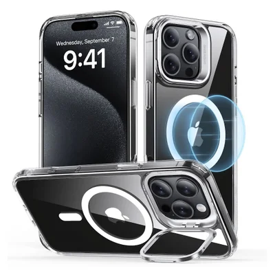 Esr Classic Hybrid With Stash Stand Iphone 16 Pro Max Clear 1a75001