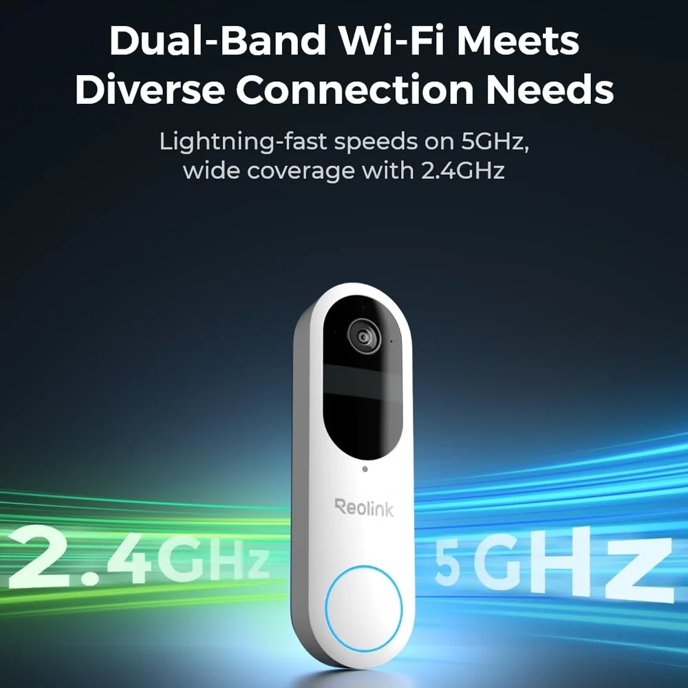 Imagem 2 de 5 do produto Câmera Campainha De Vídeo Reolink 2k Wi-fi Com Bateria