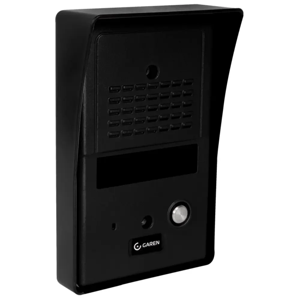 Interfone Garen Pp Preto Abs + Monofone Branco Pe02pp-g