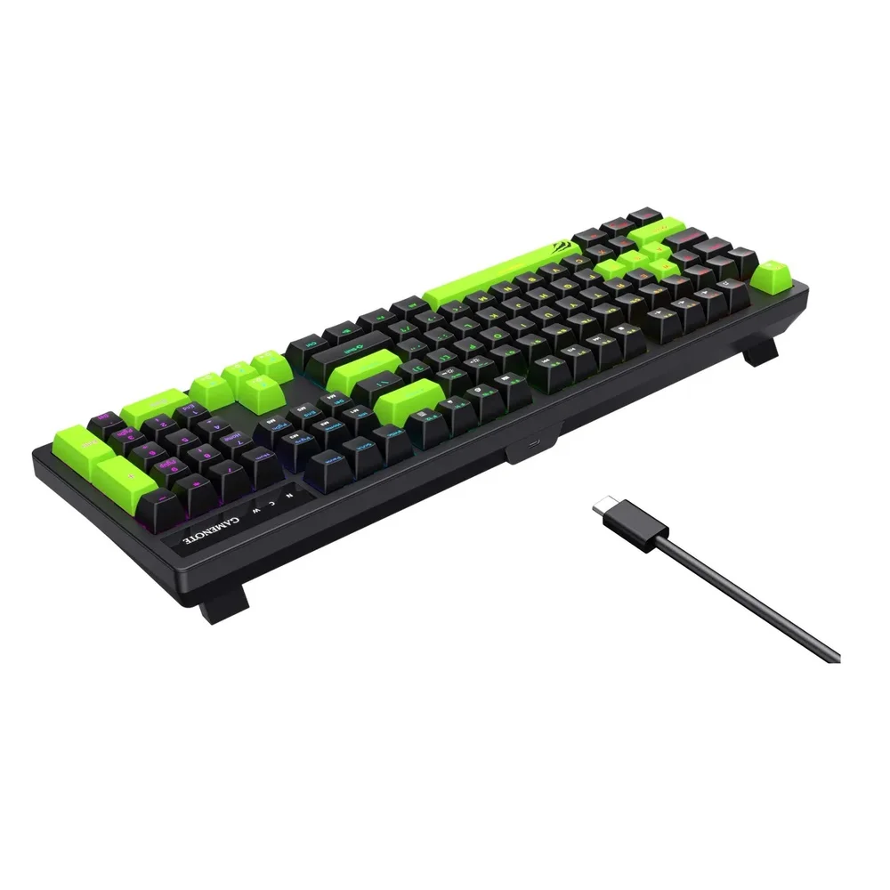Imagem 5 de 5 do produto Teclado Gamer Mecânico Havit Kb-893l Rgb Preto Idioma Inglês Internacional
