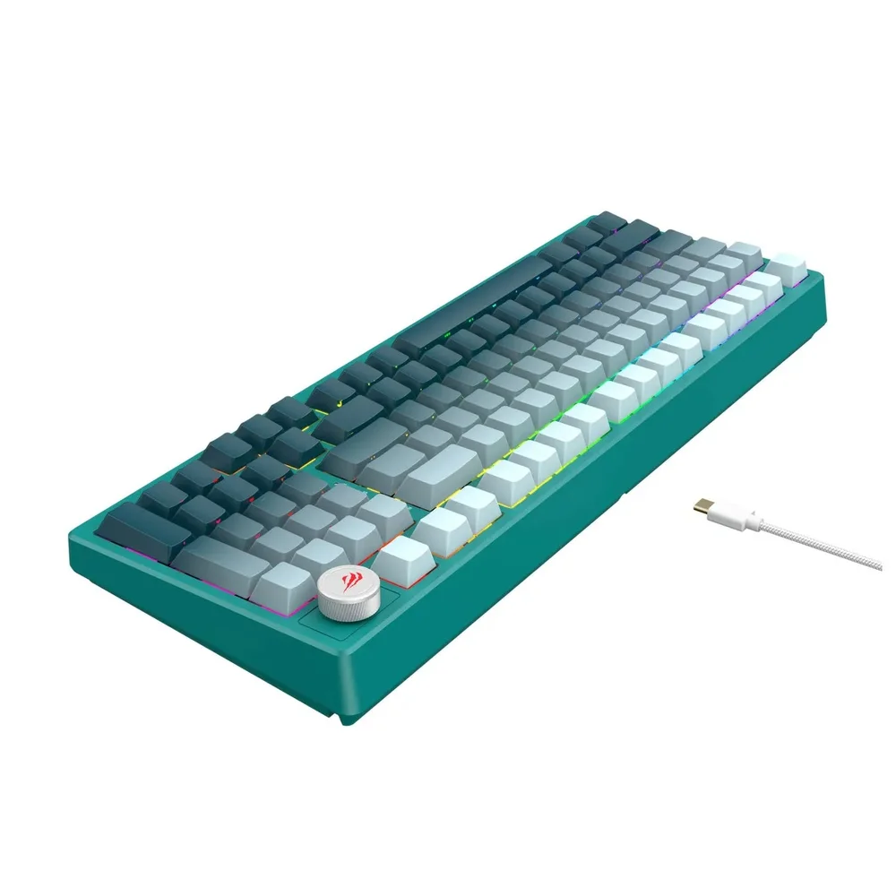 Imagem 3 de 4 do produto Teclado Gamer Havit Kb899l Mecânico Rgb Verde.
