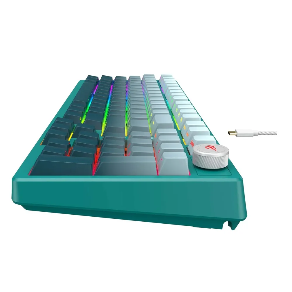 Imagem 4 de 4 do produto Teclado Gamer Havit Kb899l Mecânico Rgb Verde.