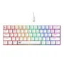 Teclado mecânico gamer Havit KB903l - Tamanho 60% Usb C Switch vermelho e branco Idioma inglês EUA
