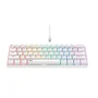 Teclado mecânico gamer Havit KB903l - Tamanho 60% Usb C Switch vermelho e branco Idioma inglês EUA