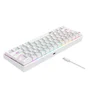 Teclado mecânico gamer Havit KB903l - Tamanho 60% Usb C Switch vermelho e branco Idioma inglês EUA