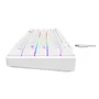 Teclado mecânico gamer Havit KB903l - Tamanho 60% Usb C Switch vermelho e branco Idioma inglês EUA