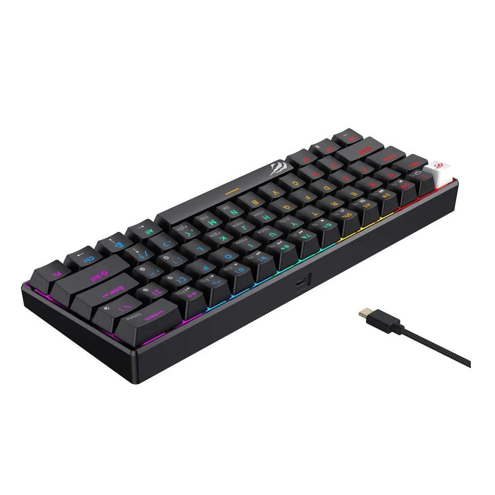 Teclado Alfanumerico De Ate 114 Teclas - Preto - Havit - Kb903l. Teclado Alfanumerico De Ate 114 Teclas - Preto - Havit - Kb903l.