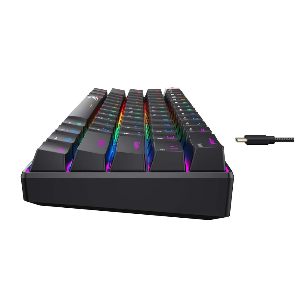 Teclado Alfanumerico De Ate 114 Teclas - Preto - Havit - Kb903l. Teclado Alfanumerico De Ate 114 Teclas - Preto - Havit - Kb903l.