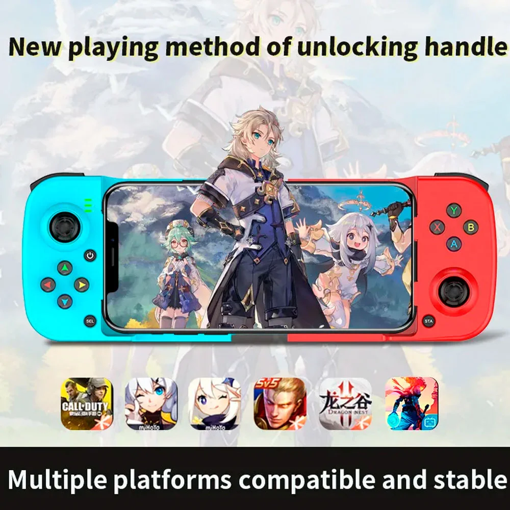 Imagem 3 de 5 do produto Controle De Jogos Ajustável Bluetooth Compativel Com Celular Ios E Android Recarregavel