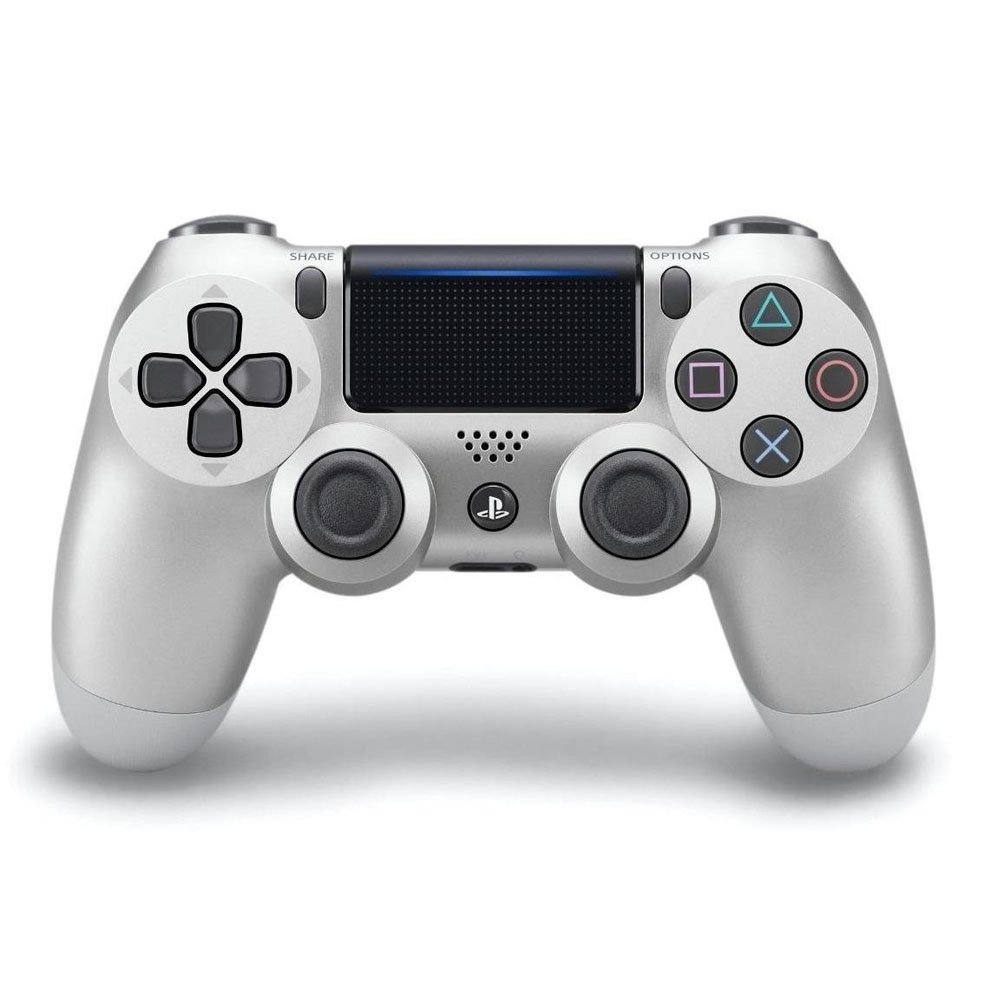 Controle Compatível Com Ps4 Dualshock 4 Joystick Sem Fio Bluetooth - Silver