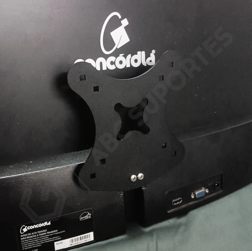 Imagem 3 de 5 do produto Adaptador Vesa Monitor Concórdia C66 C240 Sem Furação Vesa