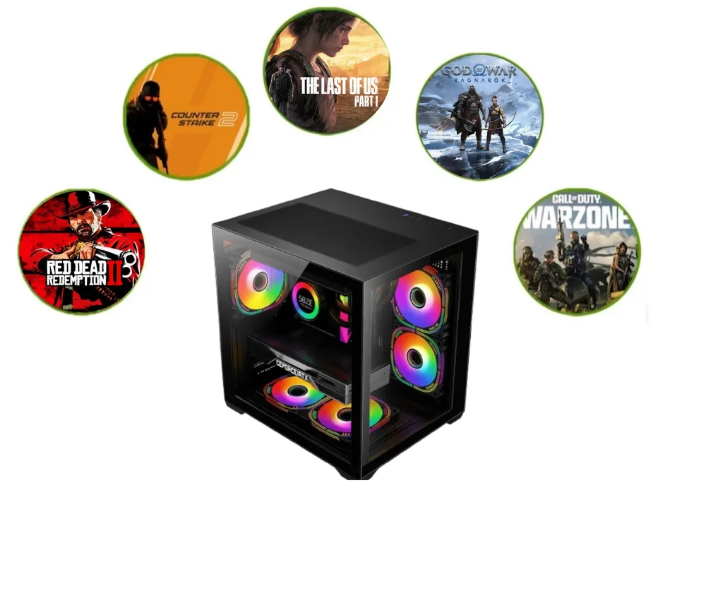 PC Gamer Alligator Shop Amd Ryzen 5 5500, Geforce RTX 5060 8GB, Memória 16gb Ddr4, SSD 480GB - view 4
