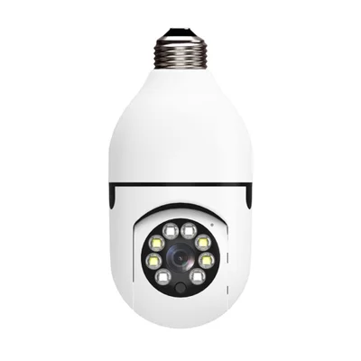 Câmera Ip Lâmpada Wifi Full Hd Visão Noturna 360°