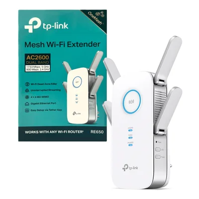 Repetidor Wireless Dual Band Ac2600 Extensor De Alcance Re650 Tp Link