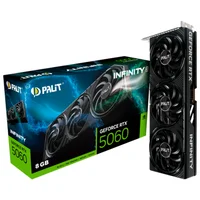 Placa De Vídeo Palit Geforce RTX 5060 Infinity 3, 8GB Gddr7, 128bits, Dlss4, Ray Tracing, Triple Fan - Ne75060019p1-gb2063s