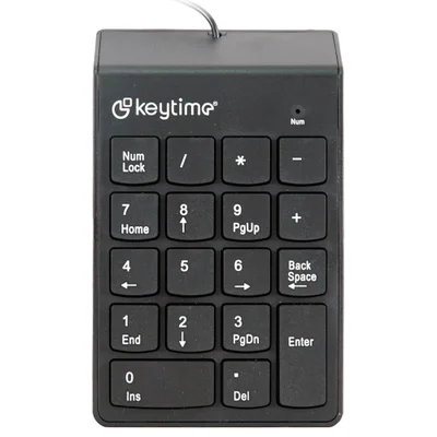 Teclado Numérico Keytime Keyceo C/cabo Preto