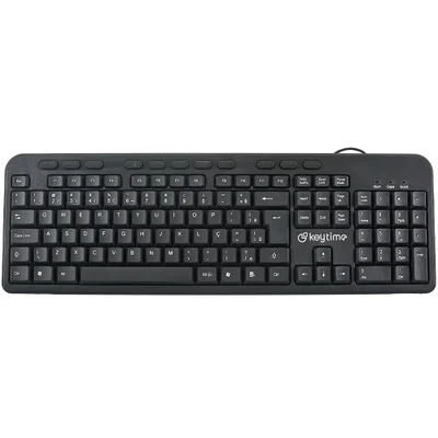 Teclado Keytime Office Keycraft Usb2.0 Abnt2 Preto