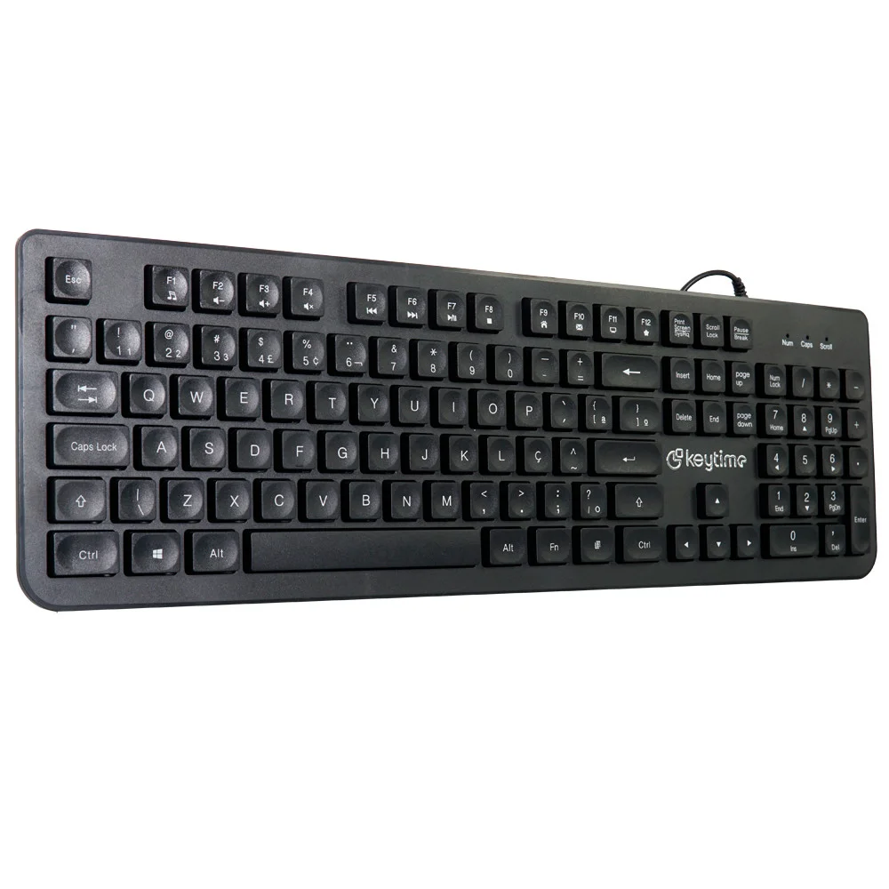 Imagem 3 de 5 do produto Teclado Keytime Office Proboard Usb2.0 Abnt2 Preto