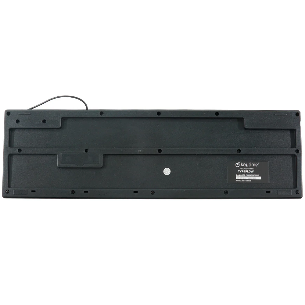 Imagem 3 de 5 do produto Teclado Membrana Keytime Office Typeflow Usb2.0 Abnt2 Preto