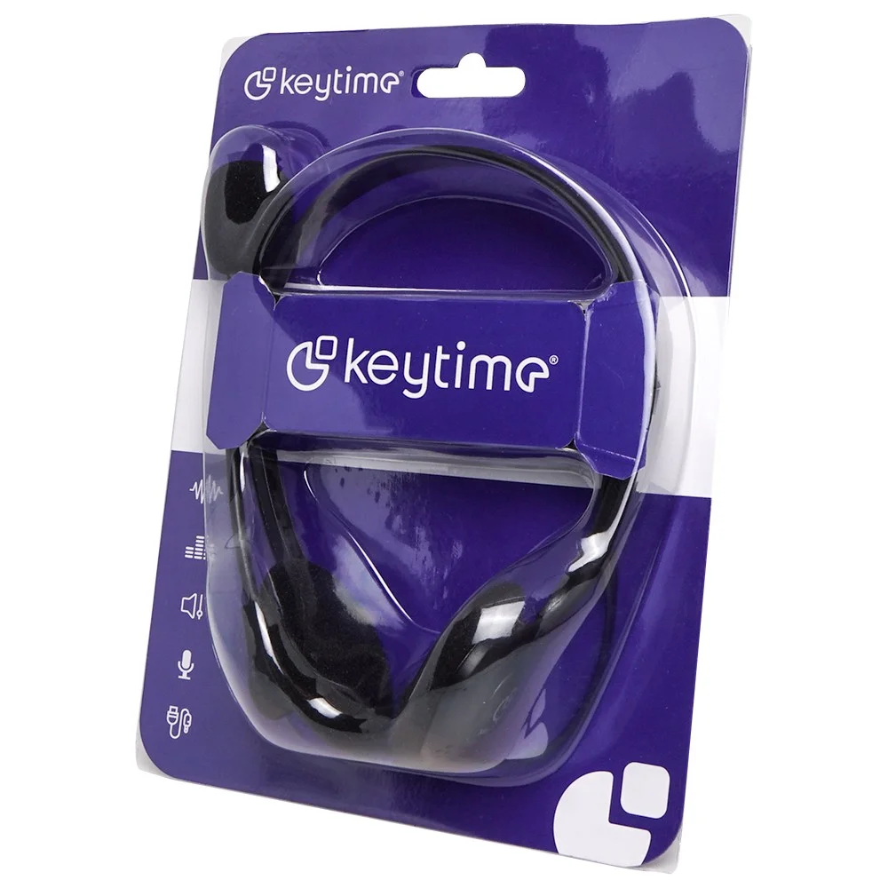 Imagem 3 de 4 do produto Headset Keytime Standard P2 c/ Mic Preto