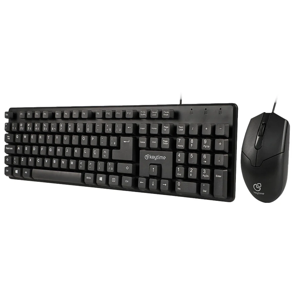 Imagem 5 de 5 do produto Kit Teclado E Mouse Keytime Office Minimal C/fio Kyt00015