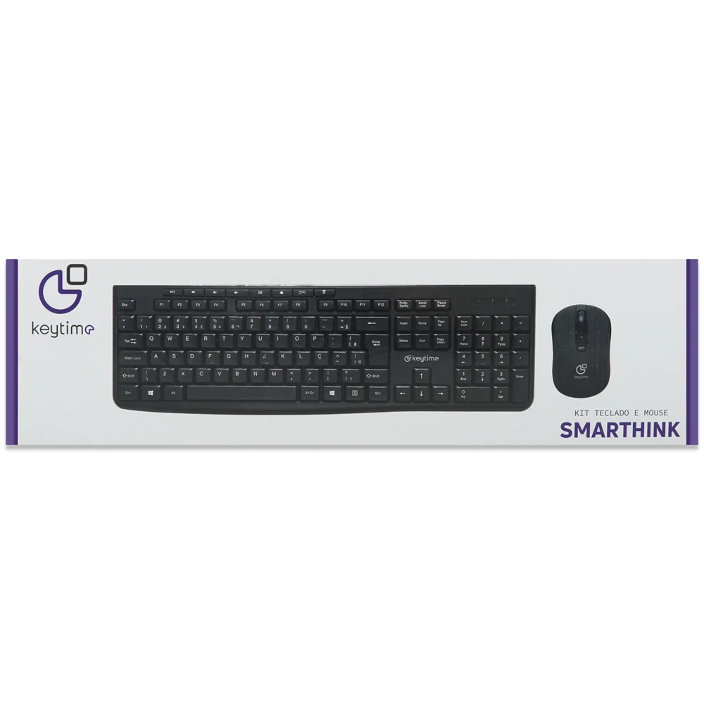 Imagem 2 de 5 do produto Kit Teclado E Mouse Keytime Office Smarthink - Kyt00014