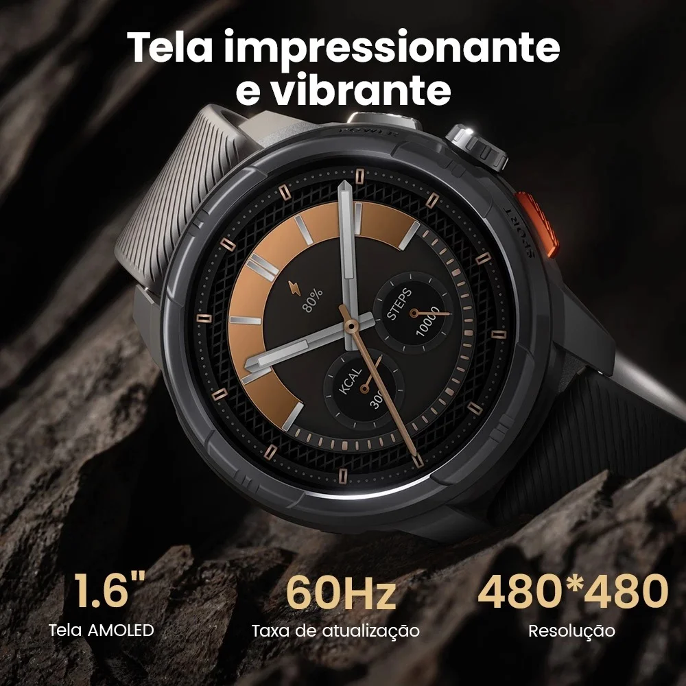 Imagem 2 de 5 do produto Smartwatch Relógio Haylou Solar Ultra AmoLED 1,6" Gps Integrado 5