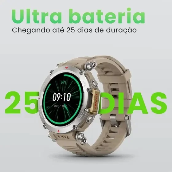 Imagem 4 de 5 do produto Smartwatch T-rex Ultra Amazfi Gps AmoLED 1.3" Militar 3