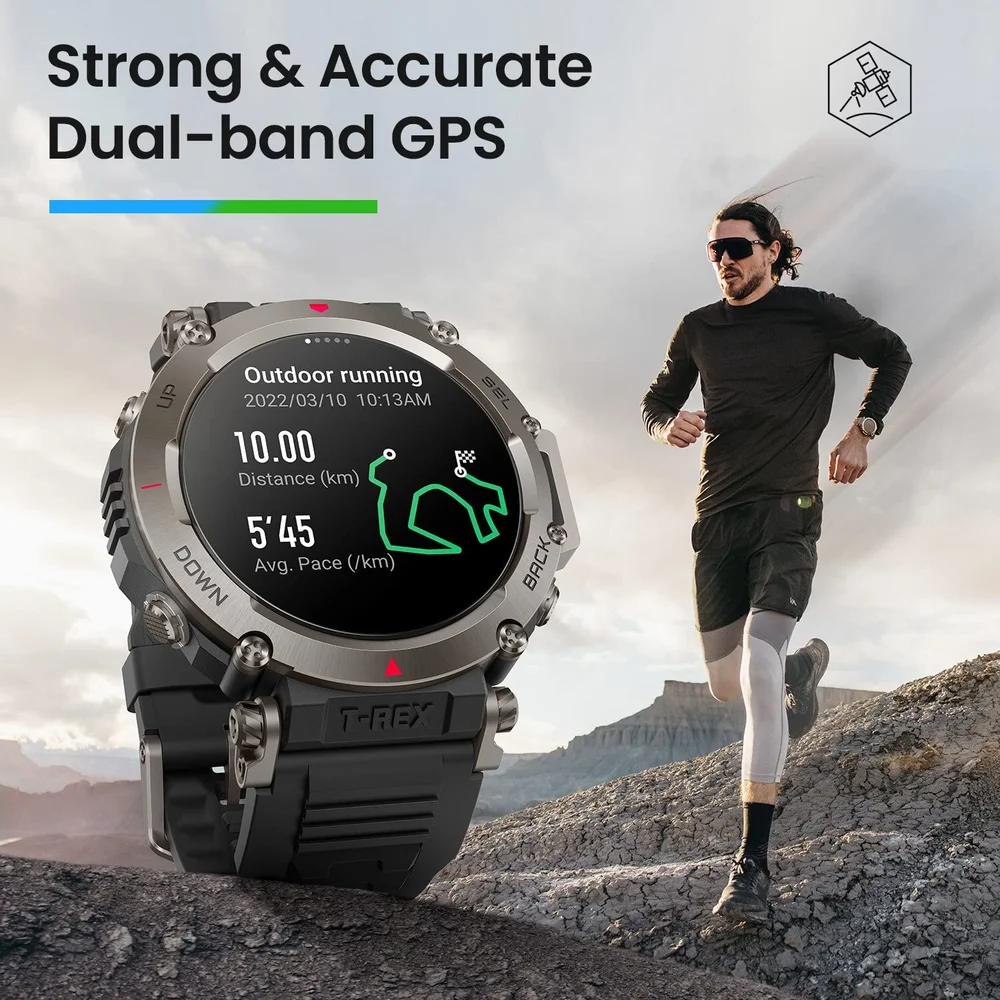 Imagem 5 de 5 do produto Smartwatch T-rex Ultra Amazfi Gps AmoLED 1.3" Militar 3