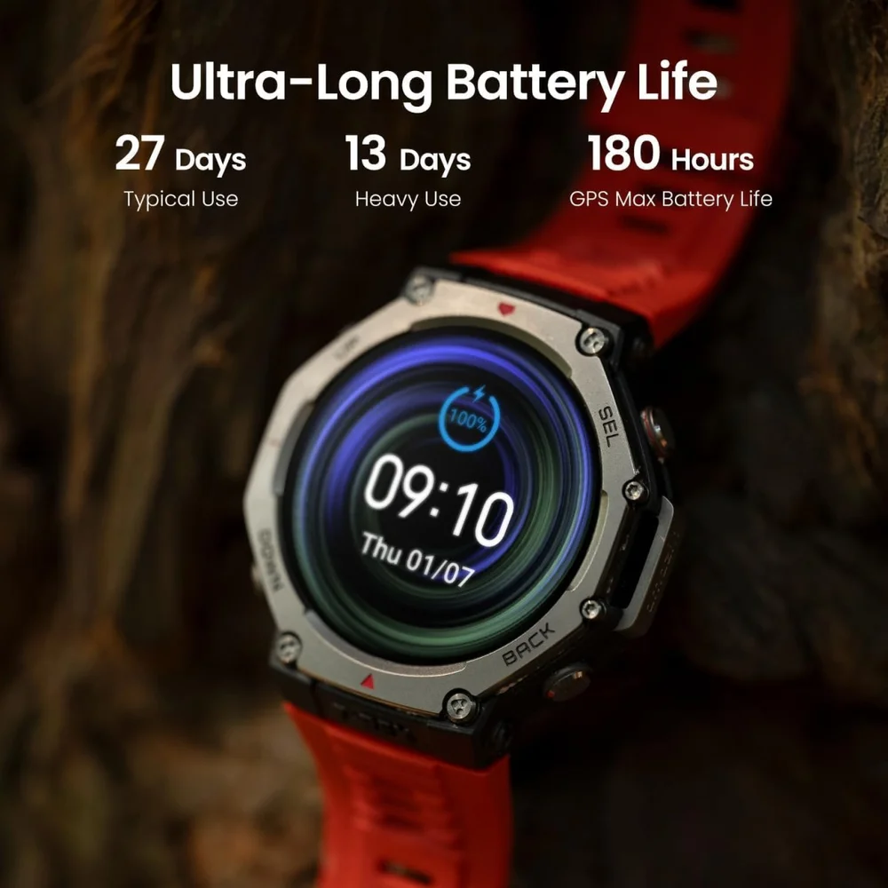 Imagem 2 de 5 do produto Smartwatch T-rex 3 Amazfi Gps AmoLED A2323 Bluetooth 5.2