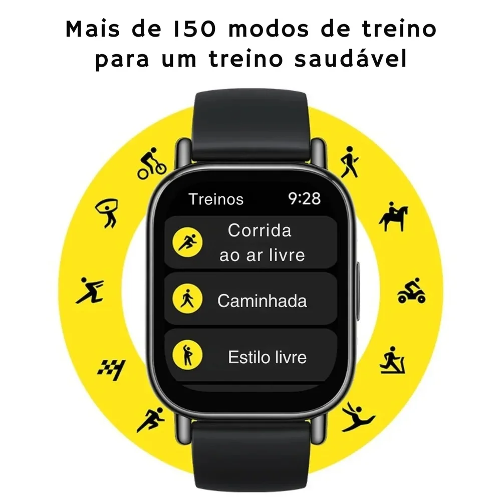 Imagem 3 de 5 do produto Relógio Smartwatch Redmi Watch 5 Lite Gnss Gps AmoLED Cor:preto