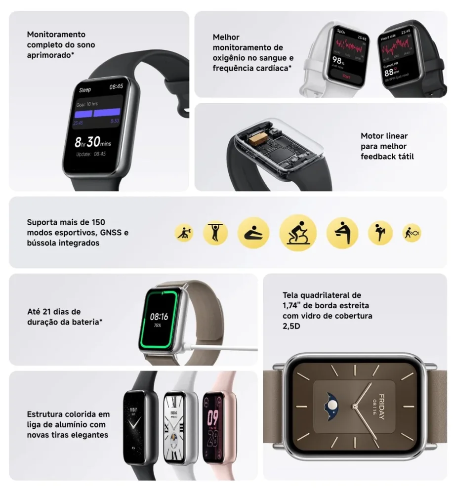 Imagem 4 de 5 do produto Relógio Smart Band 9 Pro Gps Global Cor:preto