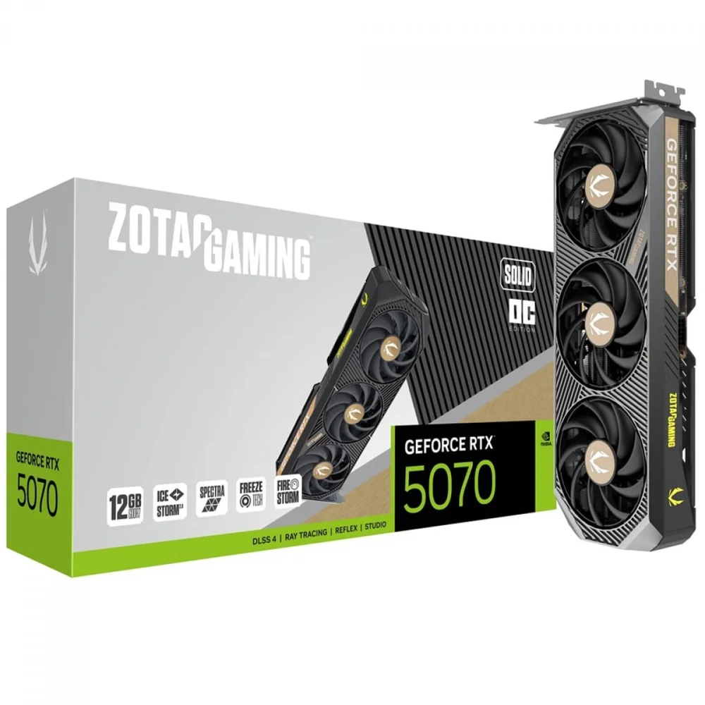 【最安値】ZOTAC GAMING GeForce RTX 5070 12GB Produtos com até 15 OFF no PIX KaBuM