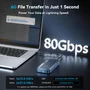 Case Externo Para SSD Nvme M.2 Thunderbolt 5 80gbps