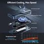 Case Externo Para SSD Nvme M.2 Thunderbolt 5 80gbps